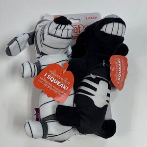 Petstages Black and White Dog Squeak Toys